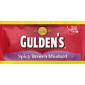 Gulden's Spicy Brown Mustard Packets Pack of 500 - Bulk Food Service