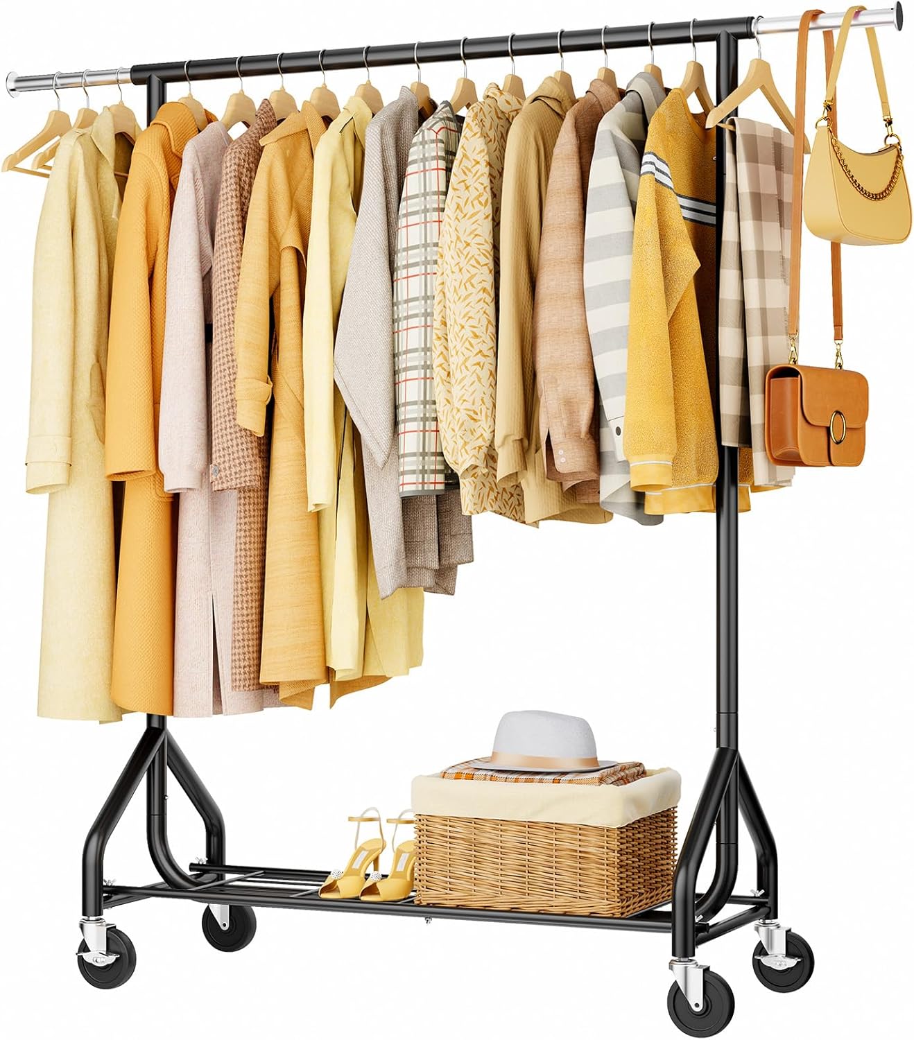 Heavy-Duty 450LBS Capacity Metal Clothes Rack for Your Home