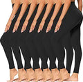 Syrinx High Waisted Leggings 7 Pack - Buttery Soft Tummy Control