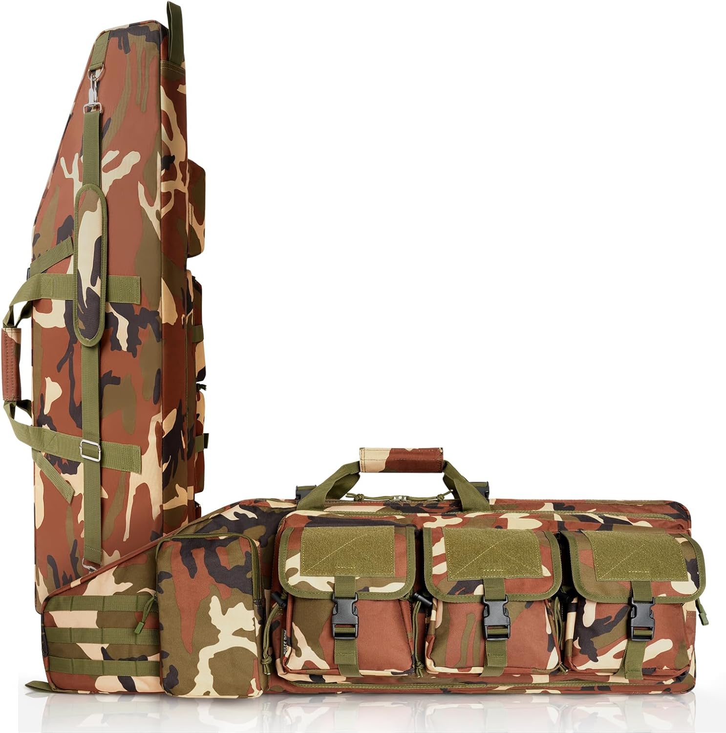DULCE DOM Double Rifle Case for Tactical Backpack and Shooting