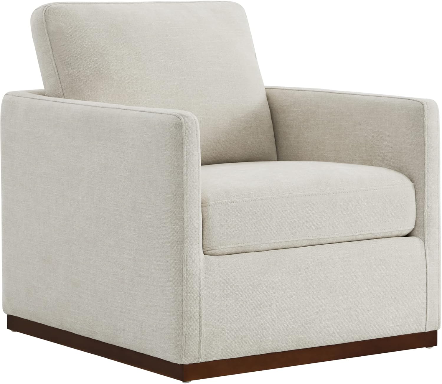 Swivel Mid Century Accent Chair for Living Room, FSC Certified Linen
