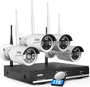 JouSecu Wireless Security Camera System with 1080P HD Video