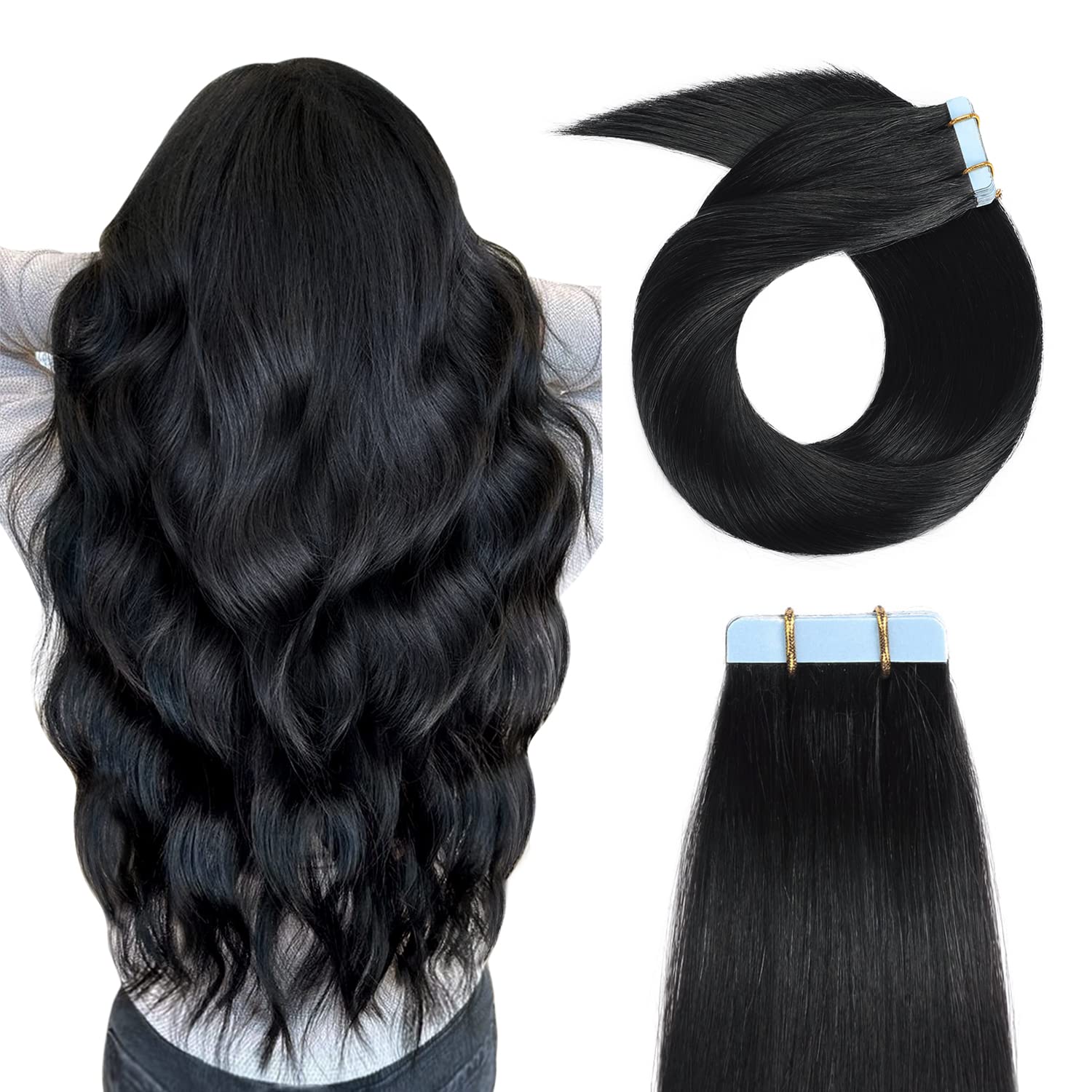 YILITE Tape In Hair Extensions for Silky Straight Styles