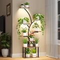 C3 Plant Stand Indoor with Grow Lights - 8 Tier 62.2in S-Shaped Shelf