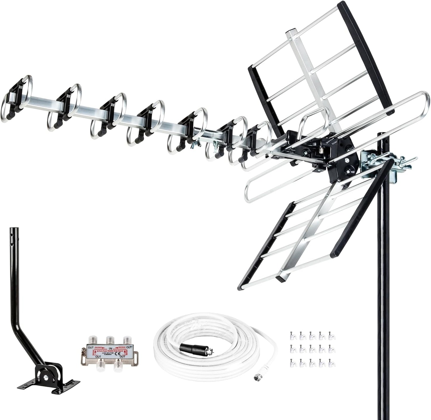 200 Mile Range HDTV Antenna Kit - ATSC 3.0 Ready!