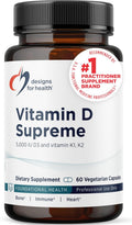 Vitamin D Supreme 5000 IU with K2 MK-4 - Bone & Immune Support