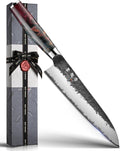 Japanese Chef Knife 8 in Hand Forged Gyuto - Razor Sharp Edge