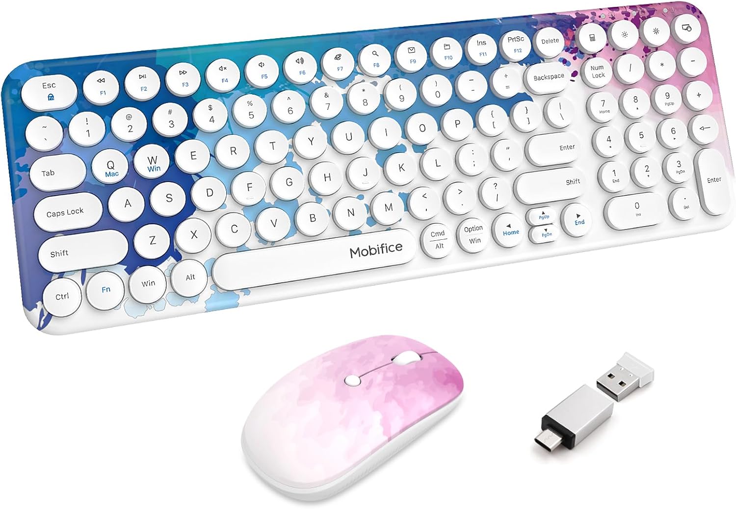 Wireless Keyboard and Mouse Combo for PC and Laptop Use