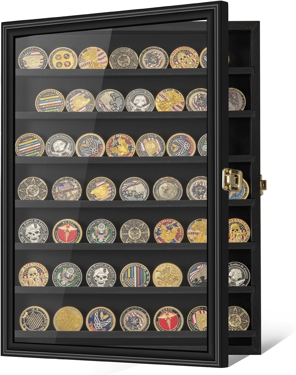 Large Military Challenge Coin Display Case for Collectibles