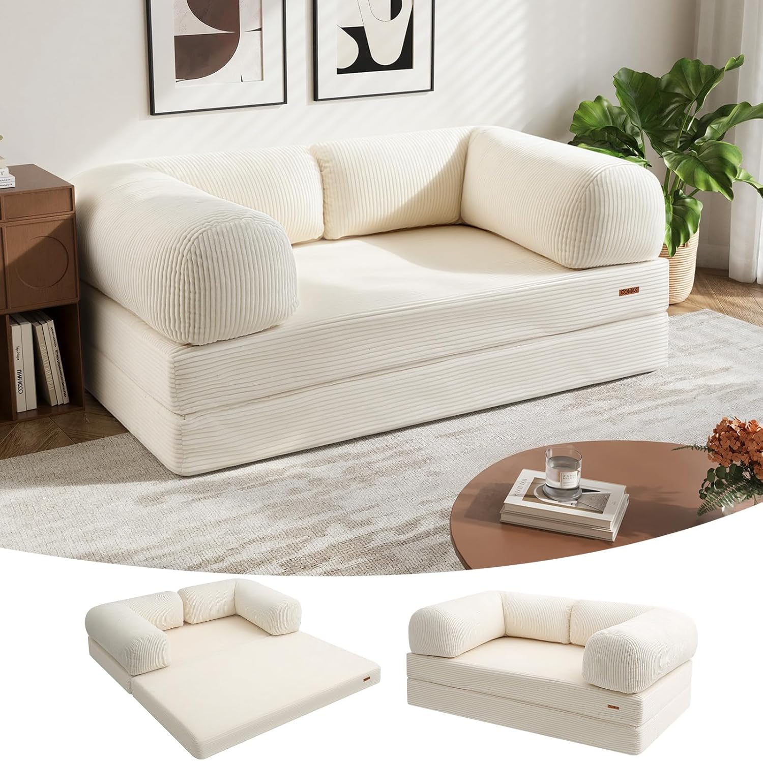 COMAX 4in1 Futon Sofa Bed Queen for Space-Saving Comfort