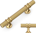 Knurled Champagne Bronze Cabinet Pulls 5 in Length - 10 Pack