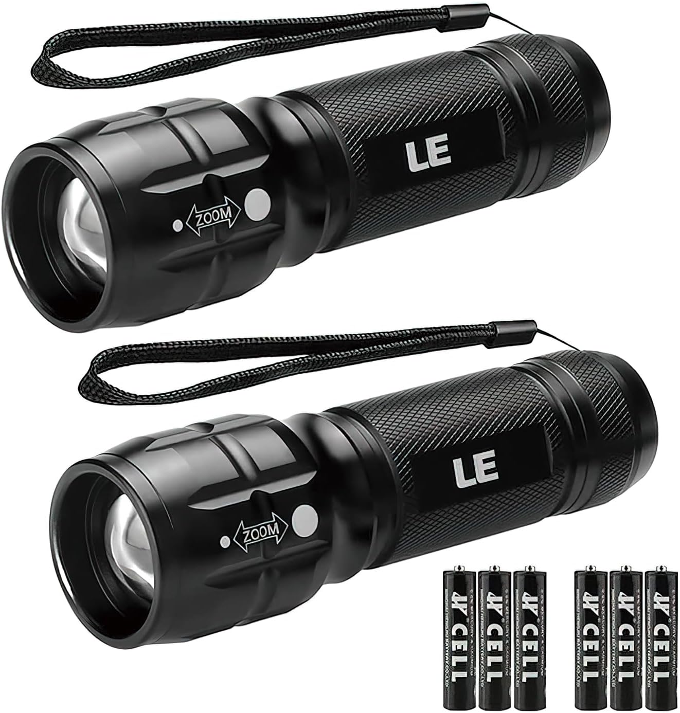 High Lumens Waterproof Flashlight Set