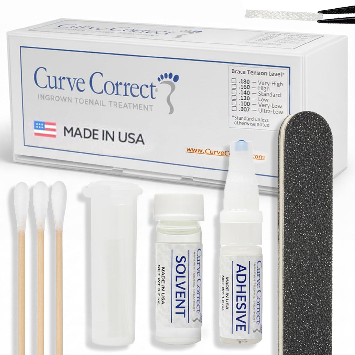 CurveCorrect Ingrown Toenail Treatment Kit for Home Use