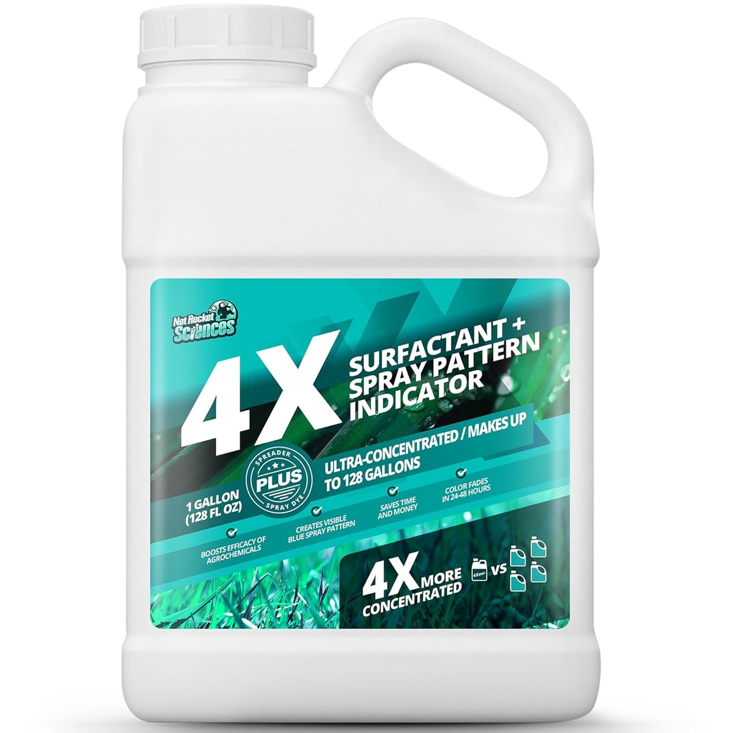 1 Gallon 4X Spray Pattern Indicator Dye for Lawn Care Needs