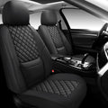 Full Coverage Leather Car Seat Covers Full Set - Waterproof 5 Seat Fit
