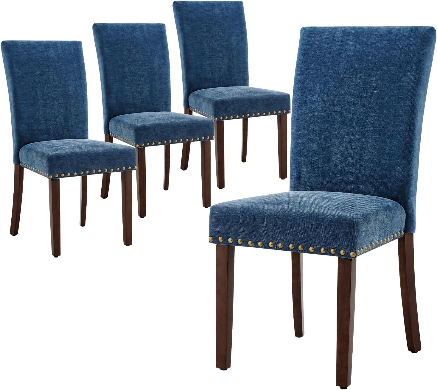 COLAMY Upholstered Parsons Dining Chairs Set of 4 for Comfort