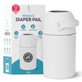 Magic Diaper Pail - 100% Odor-Free System with Child-Safe Lock
