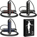 VOISEN Jump Rope Adjustable Speed Rope for Fitness - 3 Pack