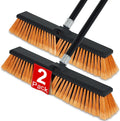 Push Broom 18 in Outdoor Heavy Duty with 60 in Handle - Durable Shop