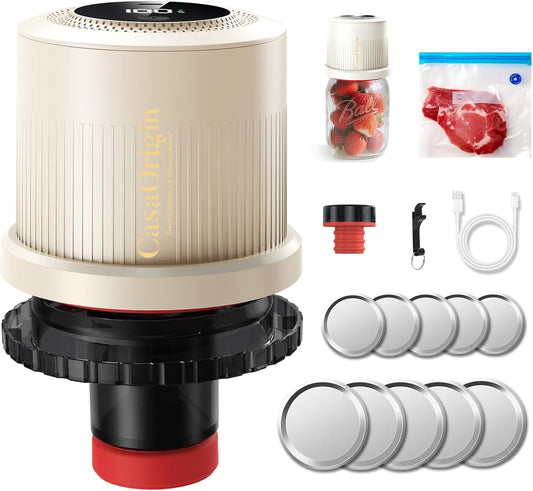 Electric Mason Jar Vacuum Sealer Kit for Perfect Food Storage
