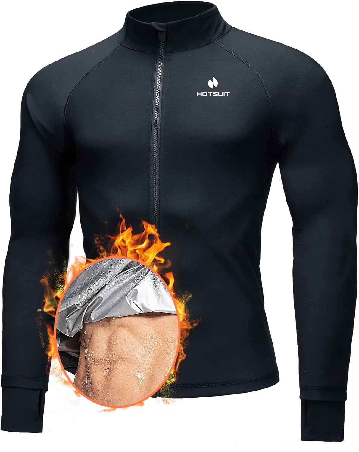 HOTSUIT Sauna Suit for Men - Ultimate Sweat Jacket for Workouts