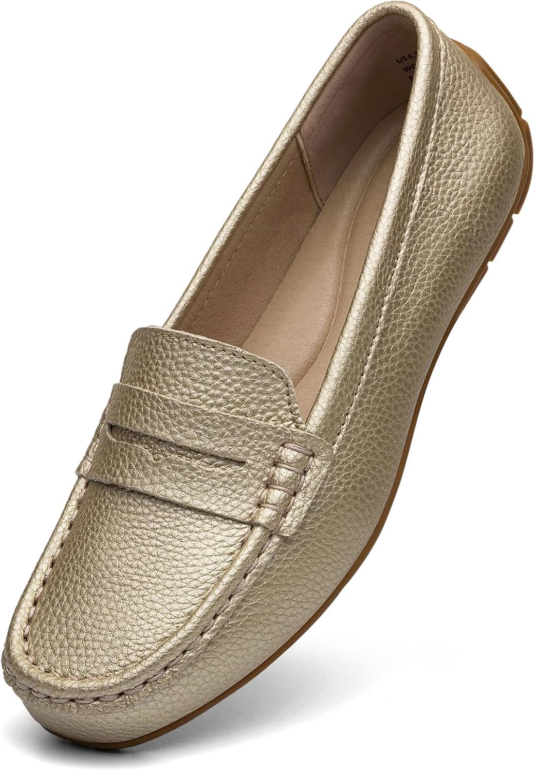 Women's Comfortable Lightweight Leather Penny Loafers for Work