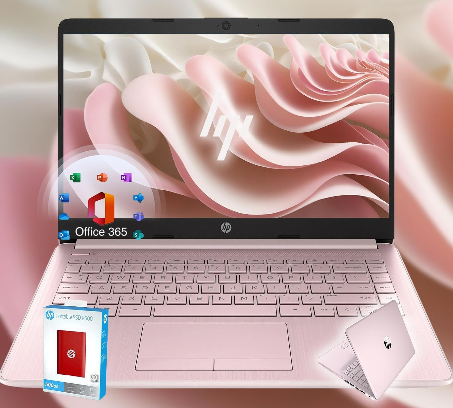 HP 14 Ultrabook with Microsoft 365 and 1600GB Storage
