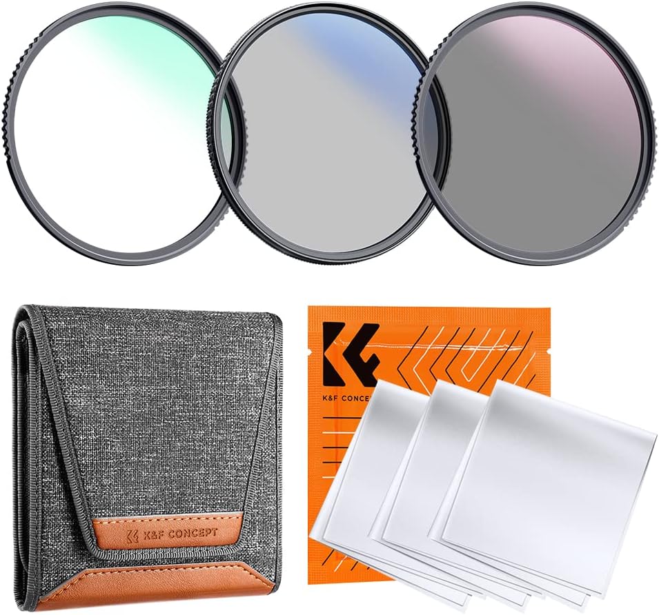 K&F Concept 72mm Lens Filter Kit for Pro-Grade Photography