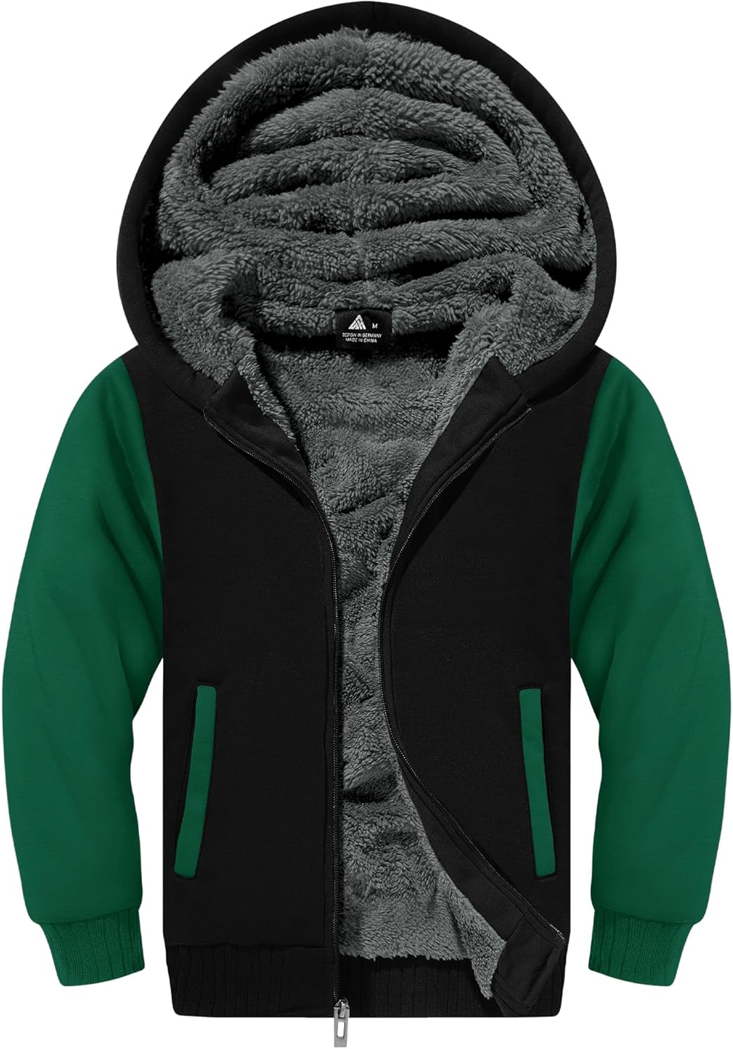 GEEK LIGHTING Boys Sherpa Lined Hoodie for Cozy Winter Wear