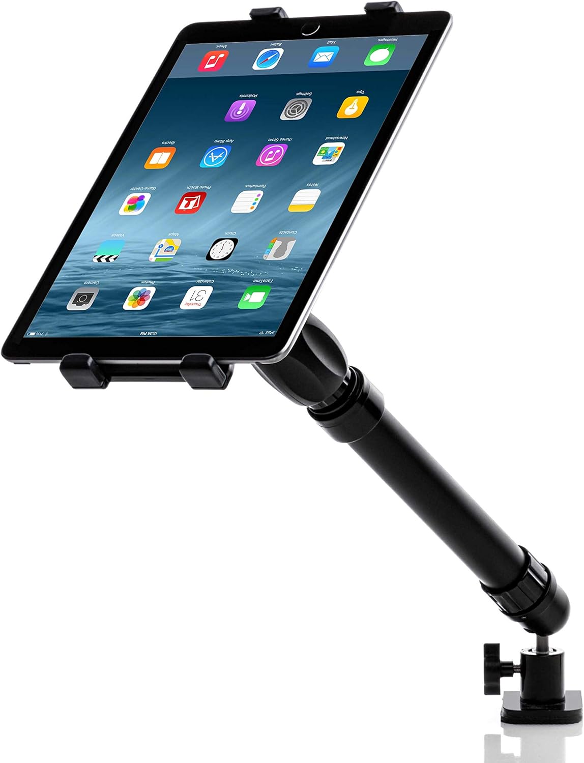 ZMC Industrial Universal Tablet Stand with C-Clamp Mounting Base