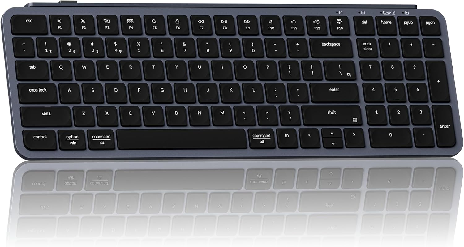 Keychron Ultra-Slim B2 Pro Wireless Keyboard for Mac and Windows