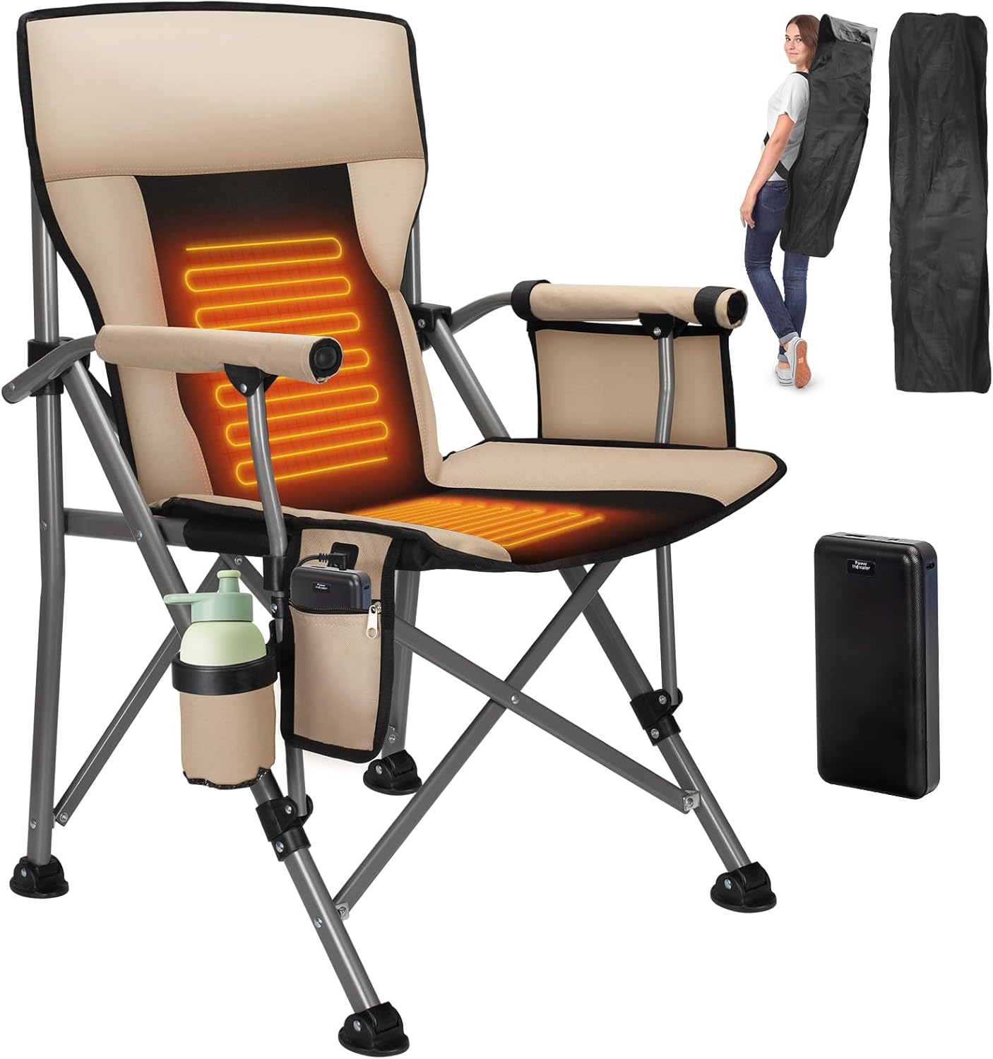 Fireside Comfort: QUYUAN Heated Camping Chair