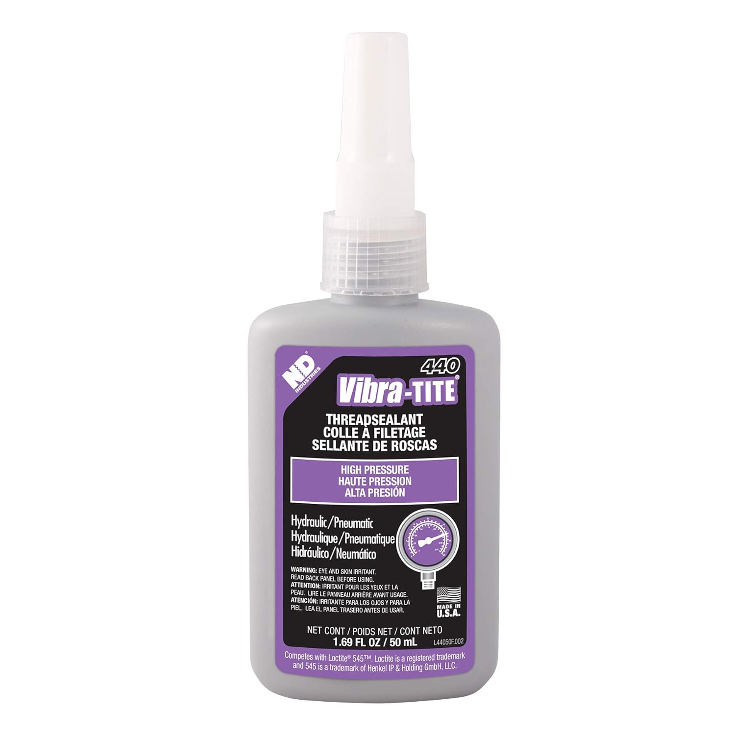 Vibra-TITE 440 Hydraulic and Pneumatic Thread Sealant Review