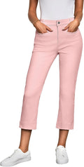 Capri Jeans for Women High Waisted Slim Straight Stretchy Denim