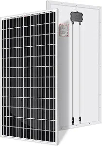 RICH SOLAR 100 Watt 12 Volt Solar Panel for Off Grid Power