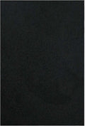 Ambiant Pet Friendly Solid Color Area Rug Black 3 ft x 5 ft - Soft