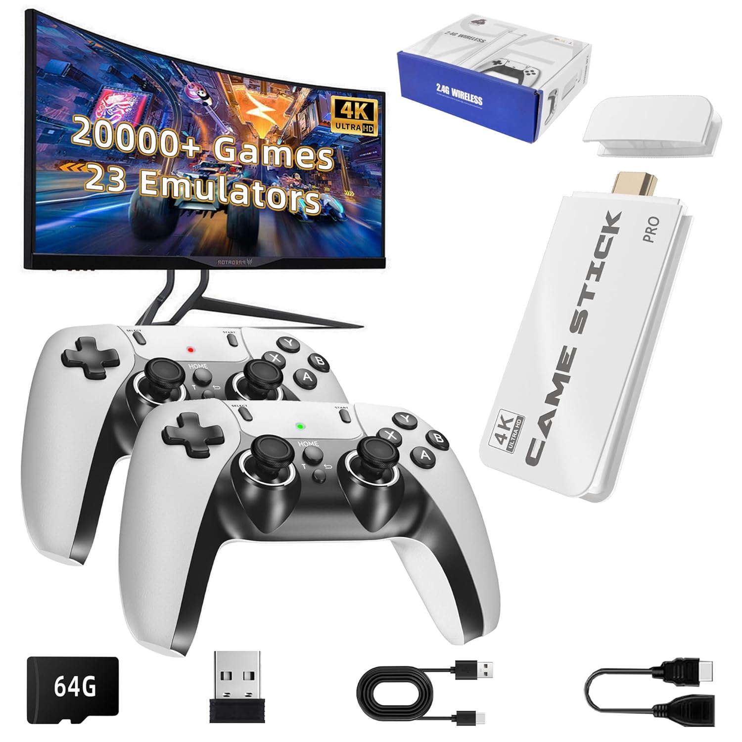 BADGOAL 2025 New Retro Game Console with 20,000+ Games