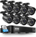 ZOSI 3K Lite 8CH 5MP DVR Security Camera System - Reliable Night