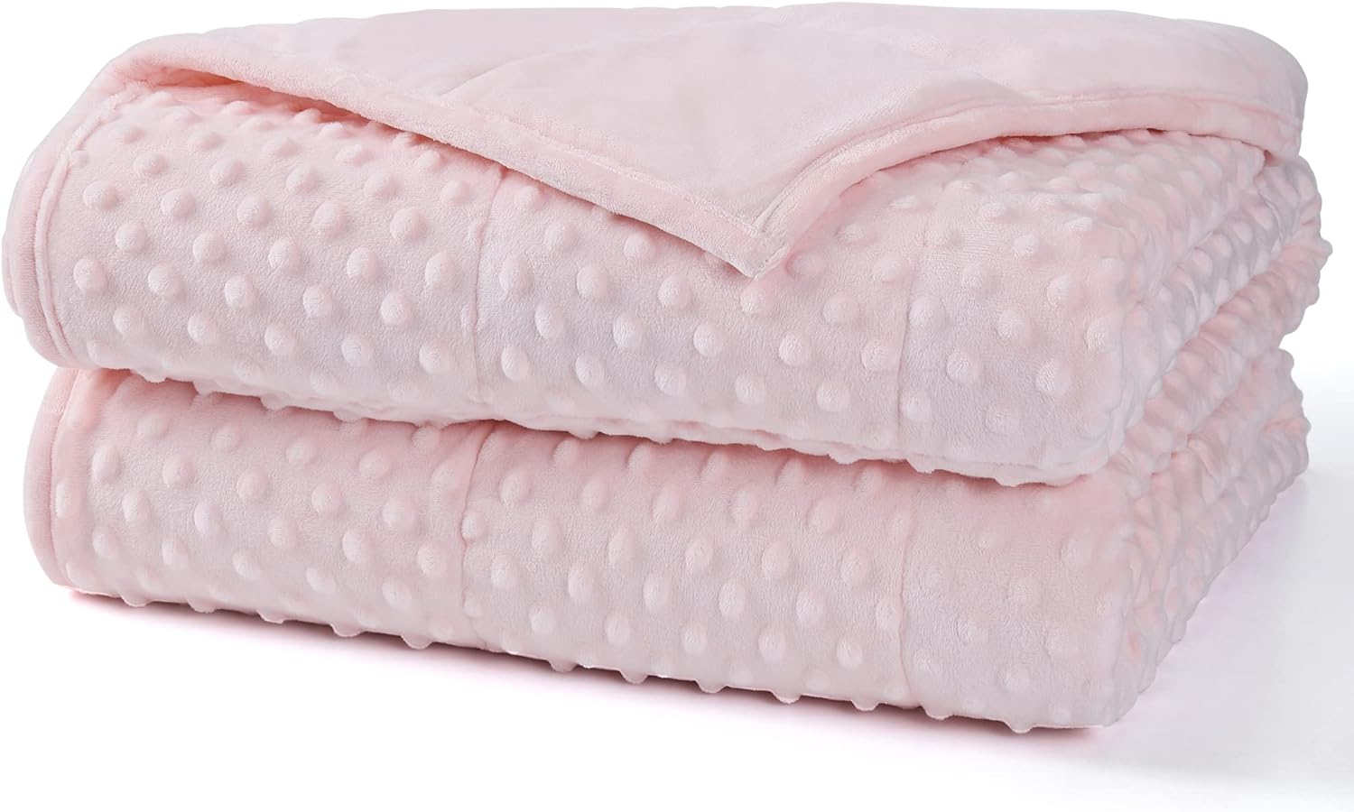 Alomidds Weighted Blanket for Adults - 15lbs Twin Size Pink