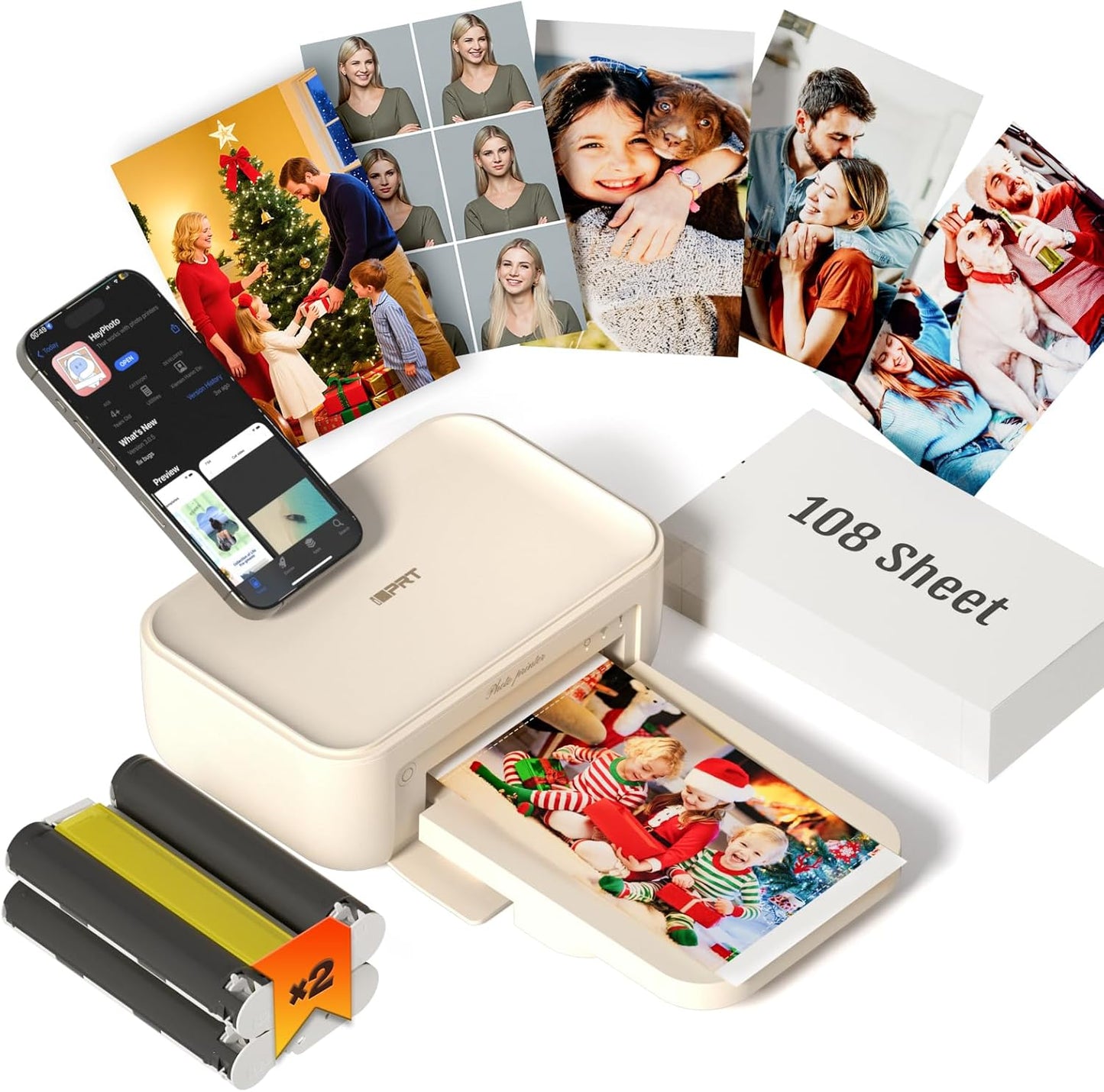 iDPRT 4x6 Photo Printer for Instant Print Photos Anywhere