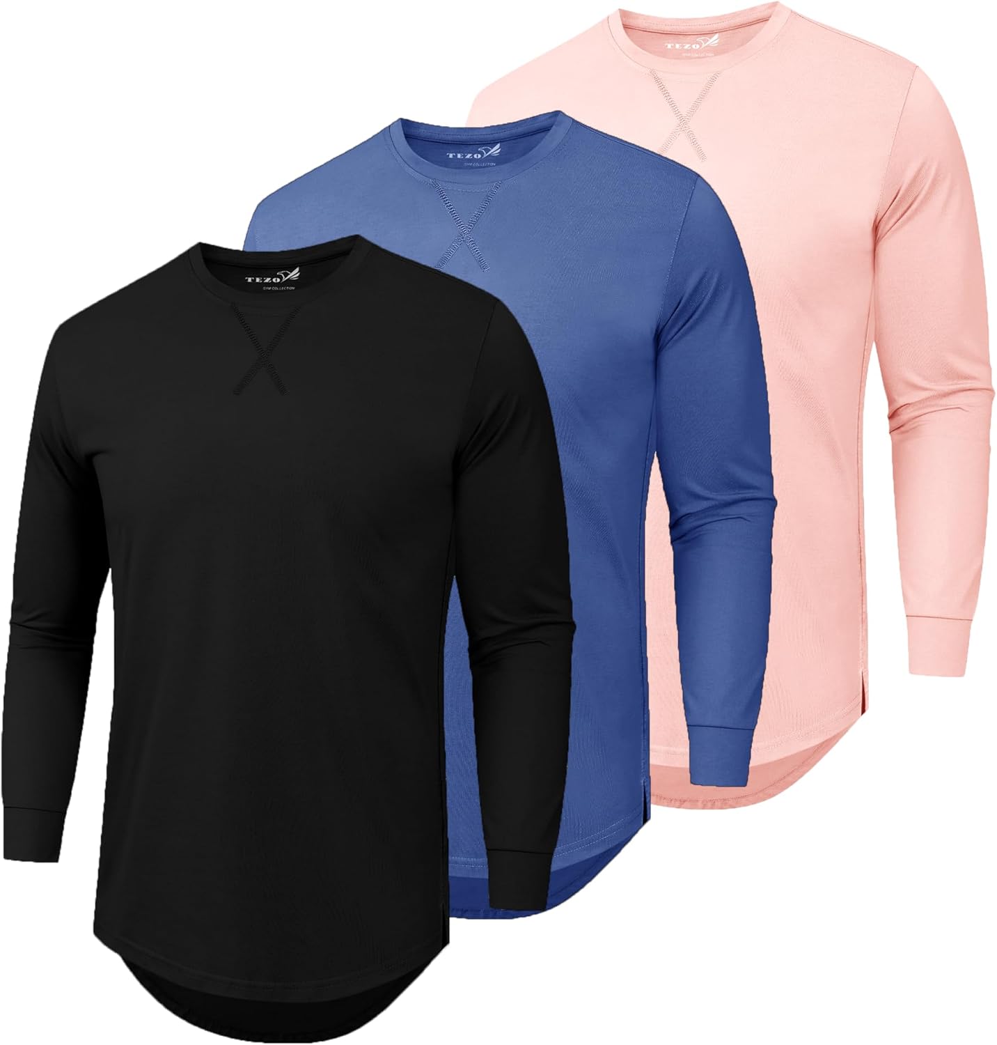 Mens 3 Pack Plain Cotton Shirts for Casual Style and Comfort
