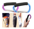 Large Stroller Hooks for Mommy - Heavy Duty Clip for Bags