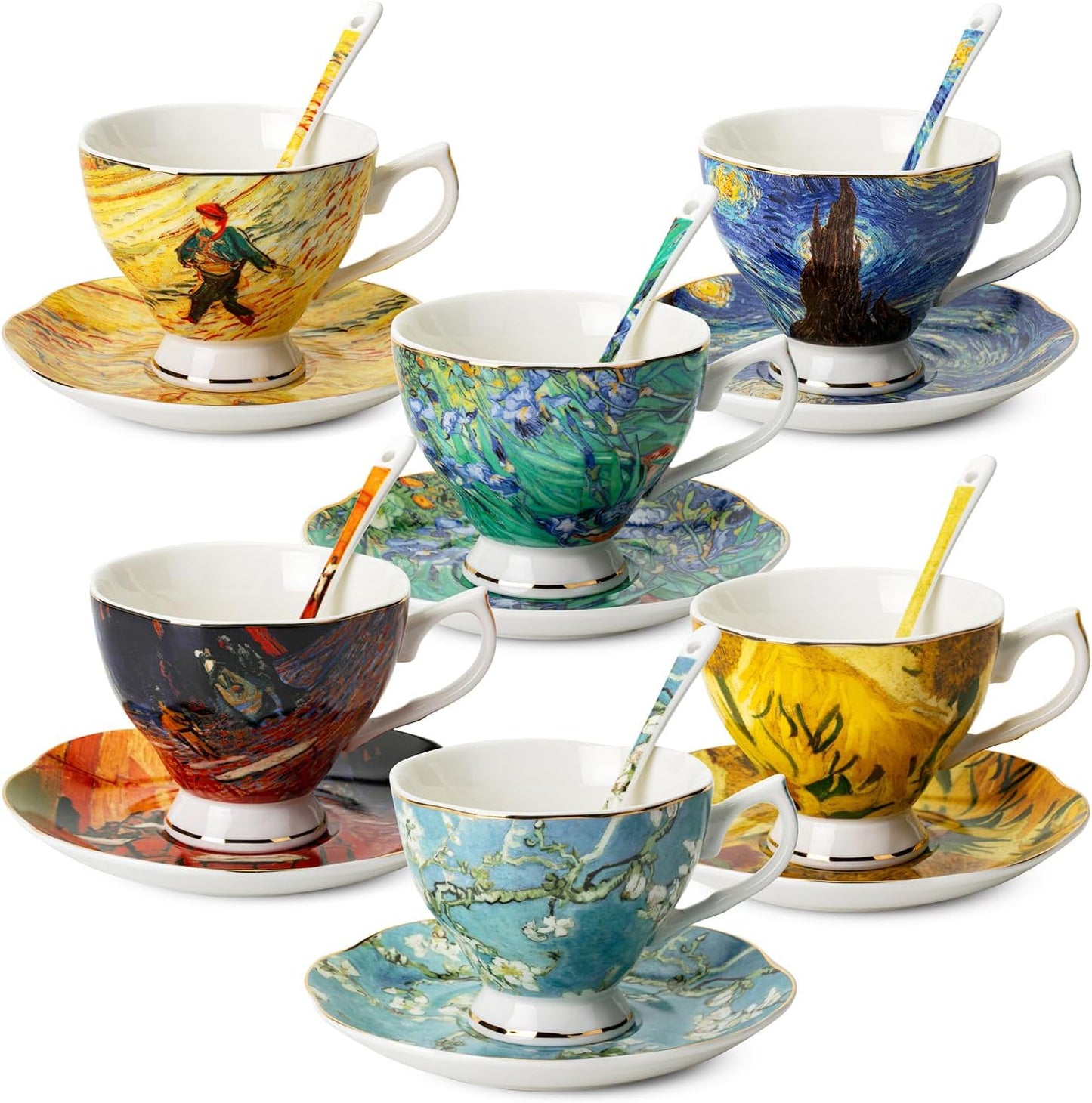 BTaT Porcelain Tea Cup Set - Perfect for Afternoon Tea Lovers