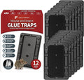 LULUCATCH Mouse & Insect Traps 12 Pack - Heavier Sticky Trays