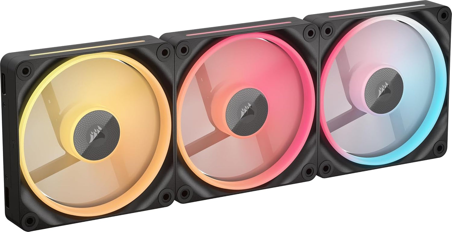 CORSAIR iCUE Link LX120-R RGB 120mm PWM Reverse Fans Review