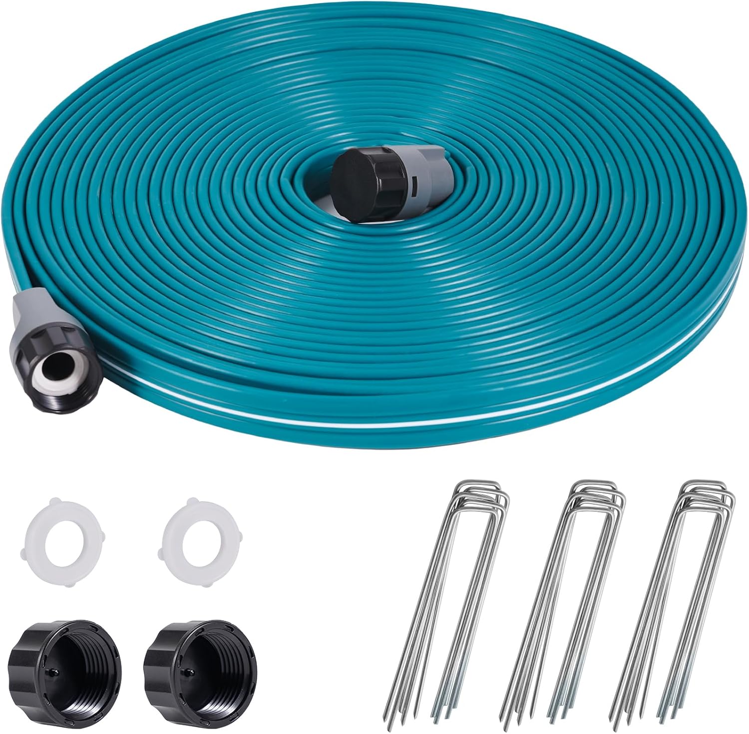 LINEX Sprinkler Soaker Hose 50 ft for Efficient Garden Watering