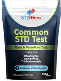 STD Hero At-Home Common STD Test Kit for Women and Men - Fast Private
