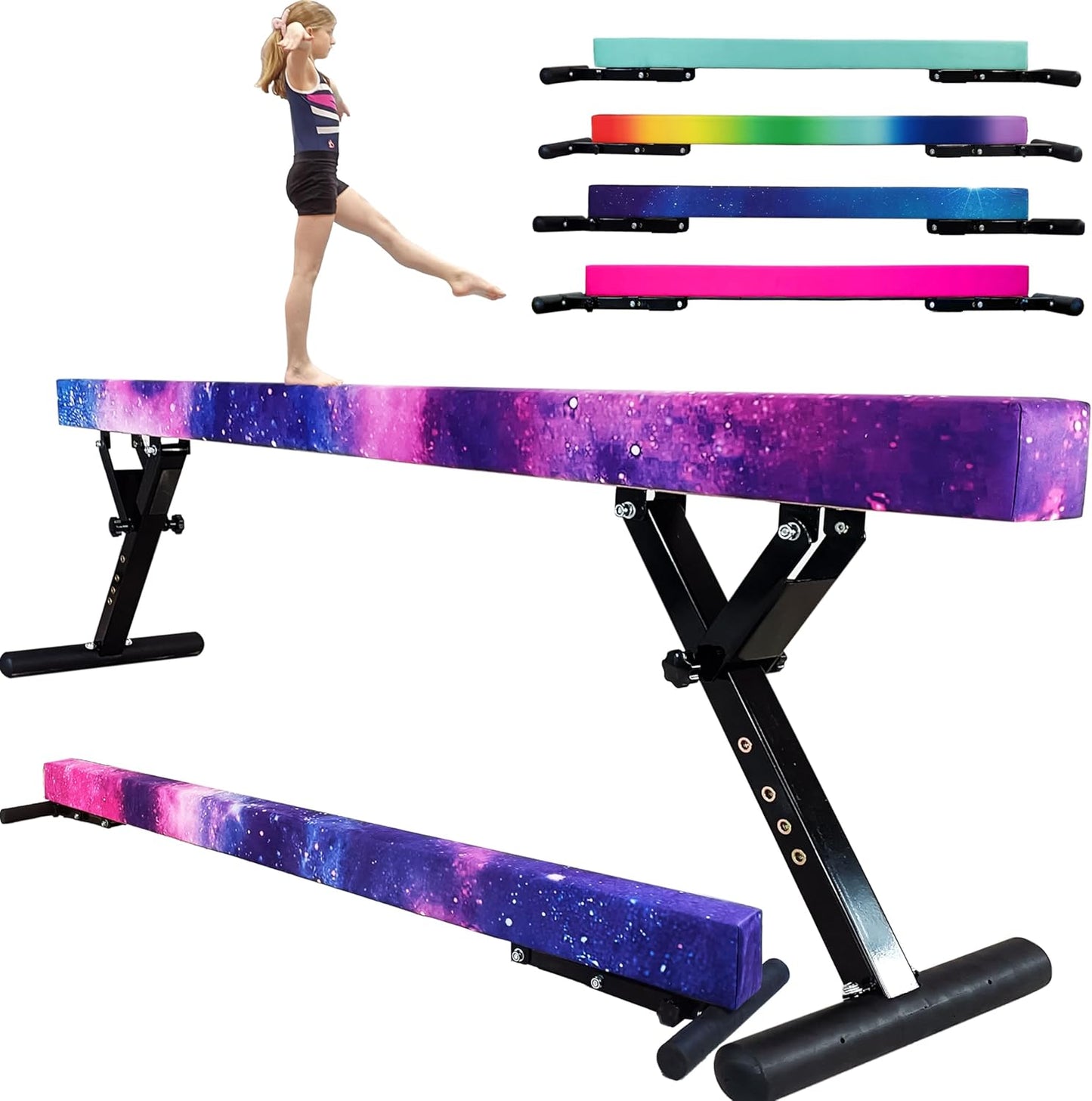 Adjustable Balance Beam for Kids - 8FT Gymnastics Equipment