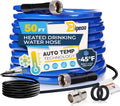 50FT Heated Water Hose for RV - Antifreeze to -45F, Lead and BPA Free