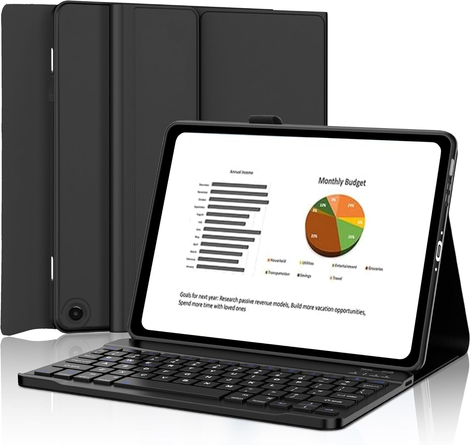 Keyboard Case for Fire Max 11 inch with Detachable Bluetooth